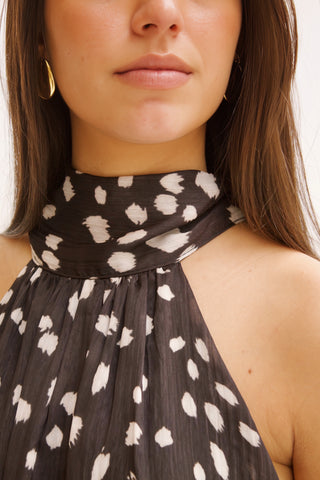 VESTIDO GASA ESTAMPADO