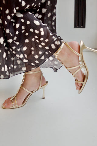 SANDALIAS DORADAS