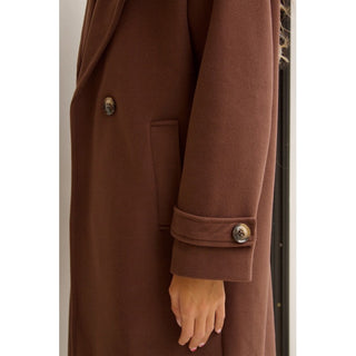 ABRIGO DE PAÑO CHOCOLATE
