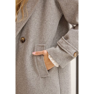 ABRIGO DE PAÑO GRIS