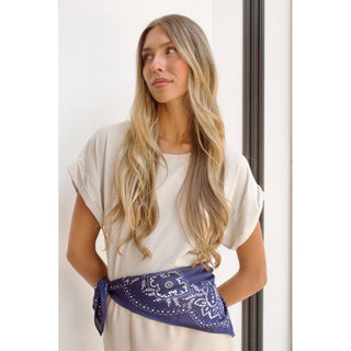 BANDANA ASEDADA AZUL