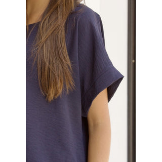 BLUSA NAVY MANGA CORTA