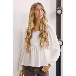 BLUSA ROMÁNTICA BLANCA