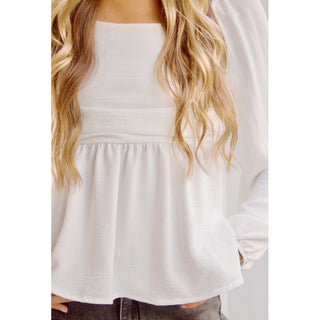 BLUSA ROMÁNTICA BLANCA