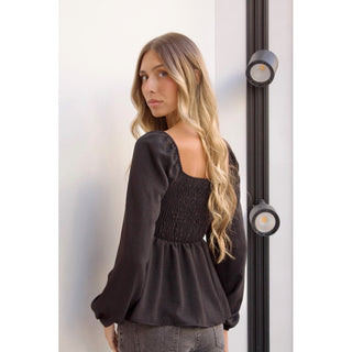 BLUSA ROMÁNTICA NEGRA