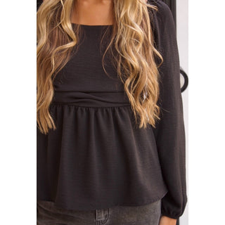 BLUSA ROMÁNTICA NEGRA