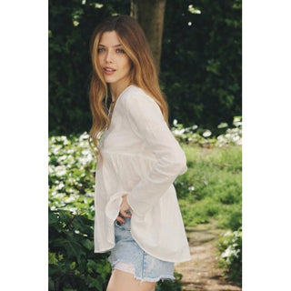 BLUSÓN BABYDOLL BLANCO