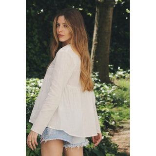 BLUSÓN BABYDOLL BLANCO