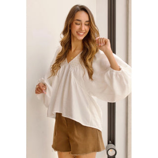 BLUSÓN NIDO DE ABEJA BORDADO