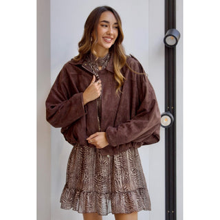 BOMBER SERRAJE CHOCOLATE