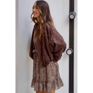 BOMBER SERRAJE CHOCOLATE