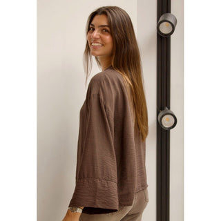 CAMISA TEXTURA CHOCOLATE