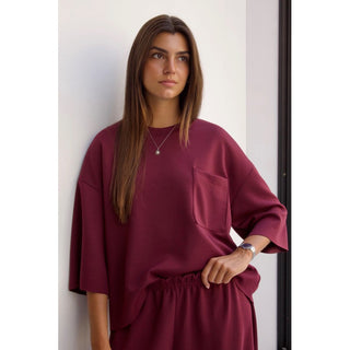 CAMISETA COMFY BURDEOS