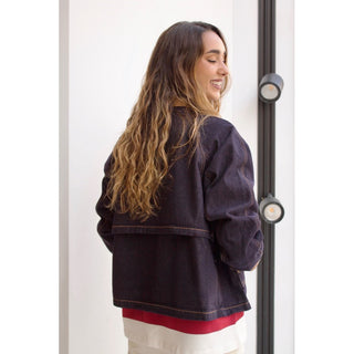 CAZADORA DENIM CUELLO DE PANA