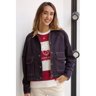 CAZADORA DENIM CUELLO DE PANA