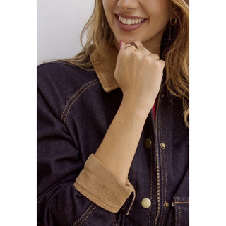 CAZADORA DENIM CUELLO DE PANA