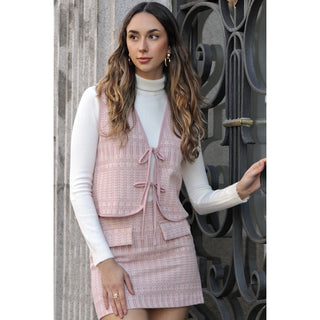 CHALECO BORDADO LAZOS