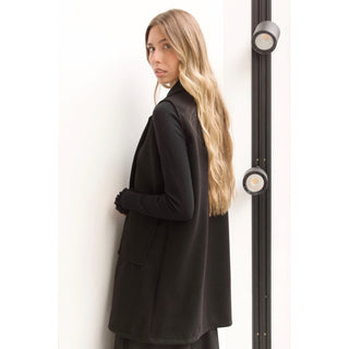 CHALECO DE PAÑO NEGRO