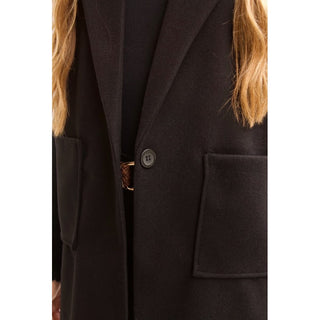 CHALECO DE PAÑO NEGRO