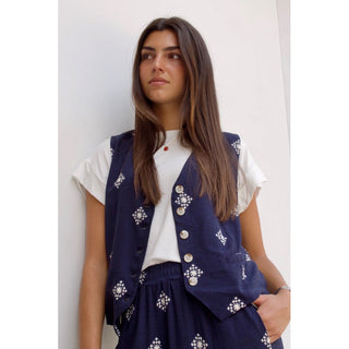 CHALECO ESTAMPADO ÉTNICO