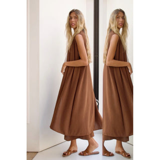 CHALECO FLUIDO CACAO