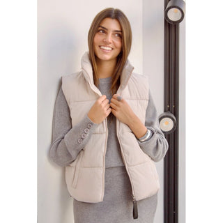 CHALECO PUFFER BLANCO