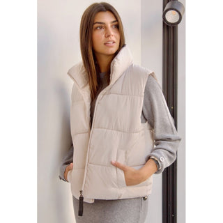 CHALECO PUFFER BLANCO