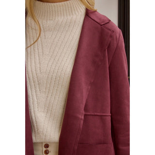 CHAQUETA ANTELINA BERENJENA