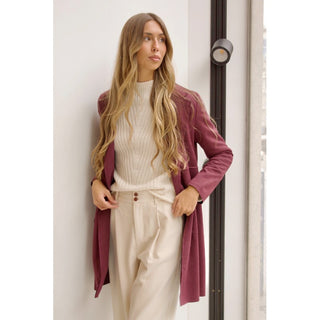 CHAQUETA ANTELINA BERENJENA