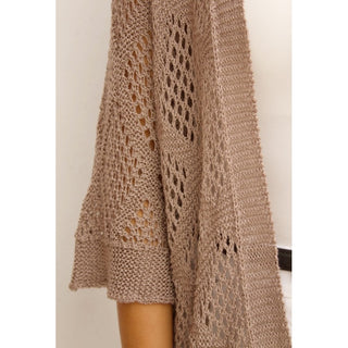 CHAQUETA CALADA COLOR TOPO