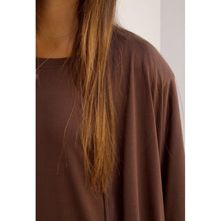 CHAQUETA FLUIDA CHOCOLATE