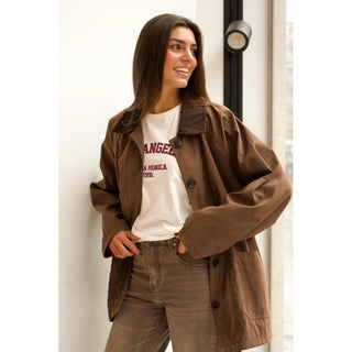 GABARDINA CUELLO PANA FORRO CUADROS