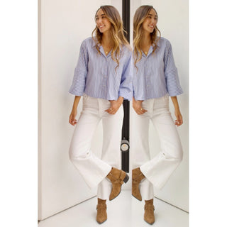 JEANS FLARE BLANCOS
