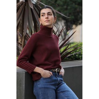 JERSEY BURDEOS CUELLO CISNE