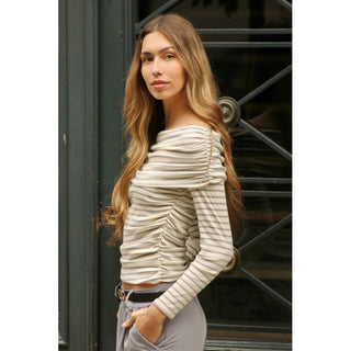 JERSEY DE RAYAS OFF SHOULDER