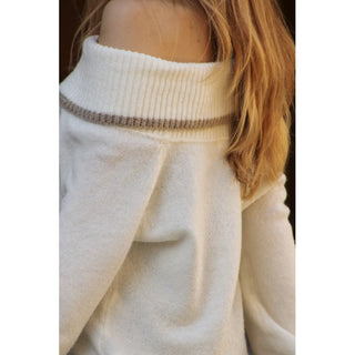 JERSEY OFF SHOULDERS RIB