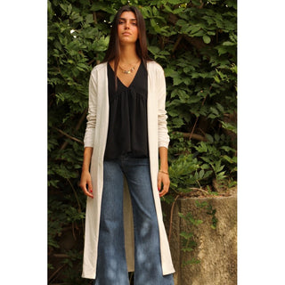MAXI CHAQUETA GRIS