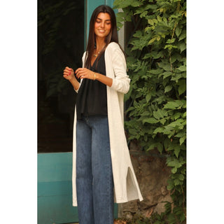 MAXI CHAQUETA GRIS