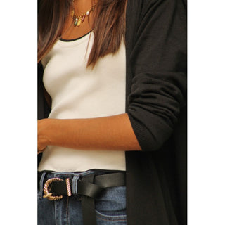 MAXI CHAQUETA NEGRA