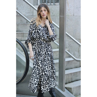 MAXI VESTIDO CAMISERO ANIMAL PRINT