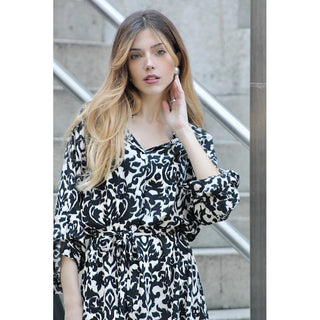 MAXI VESTIDO CAMISERO ANIMAL PRINT