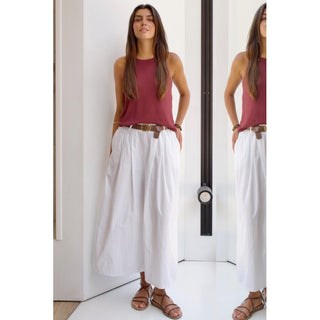 PANTALÓN DE ALGODÓN CON CINTURÓN