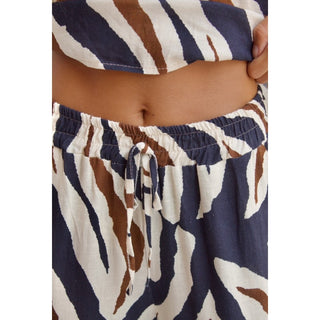 PANTALÓN ESTAMPADO GOMA CINTURA