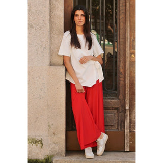 PANTALÓN FLUIDO ROJO