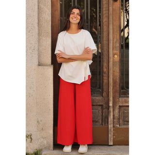 PANTALÓN FLUIDO ROJO