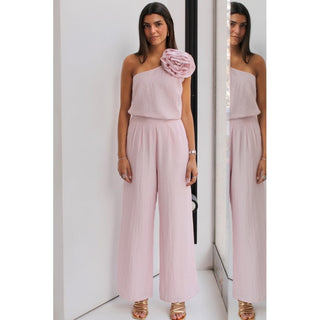 PANTALÓN LINO ROSA