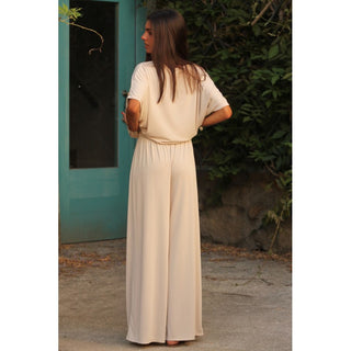 PANTALÓN PUNTO DE SEDA BEIGE