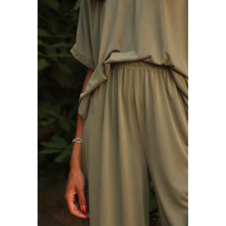 PANTALÓN PUNTO DE SEDA KHAKI