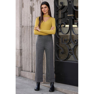 PANTALÓN PUNTO ROMA GRIS
