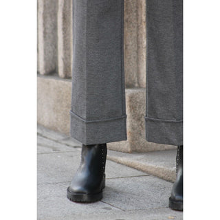 PANTALÓN PUNTO ROMA GRIS